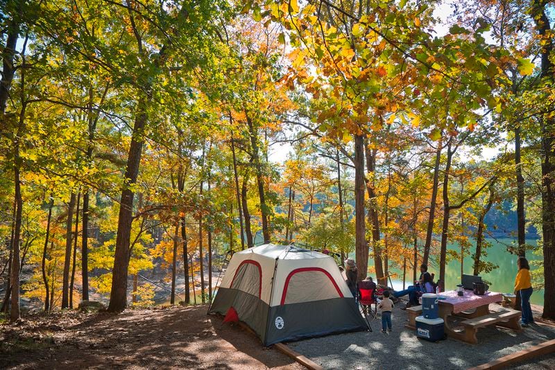 Red Top Mountain State Park is one of the state's beautiful parks, especially in fall. Photo: Courtesy of Georgia State Parks & Historic Sites