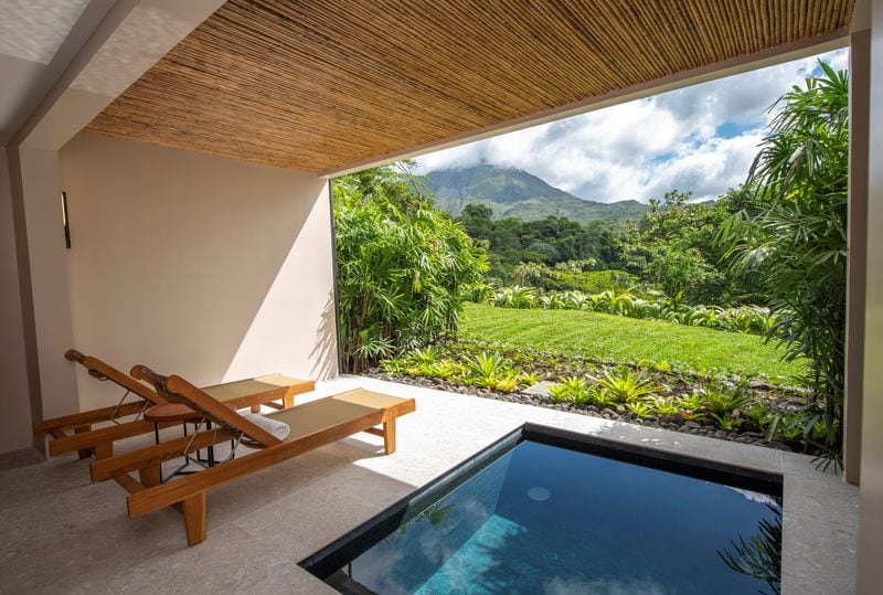 The new Honeymoon Suites at Costa Rica's Tabacón Thermal Resort have private plunge pools and rainforest views.
(Courtesy of Tabacón Thermal Resort & Spa)