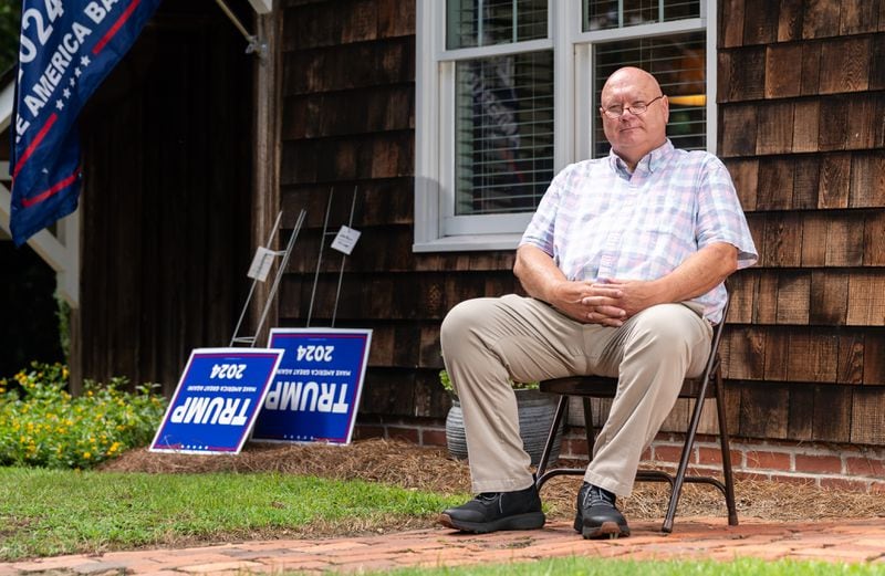 Brant Kennedy, 67, of Sandersville, said he wants to hear Vice President Kamala Harris explain how her policy positions changed. He said former President Donald Trump "laid out his excellent policies in detail" and that Harris has "never done anything but talk about joy.” 
Seeger Gray/AJC