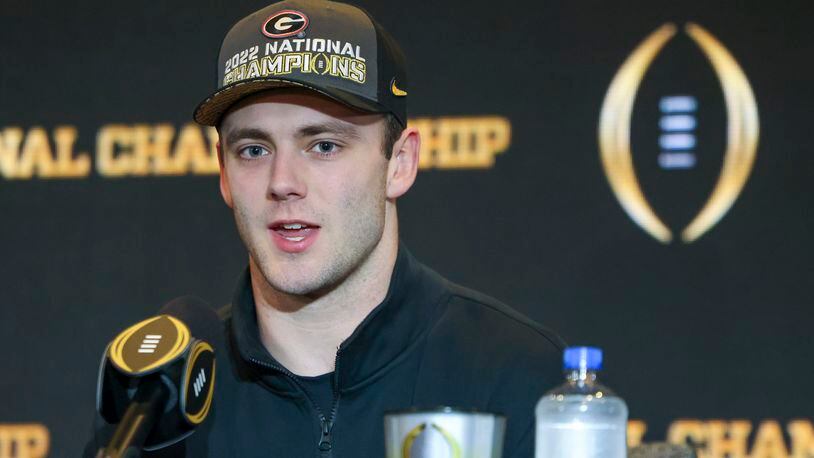 UGA tight end Brock Bowers from SEC Media Days 