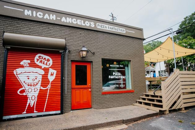 Micah-Angelo's Pizza in Marietta features what owner Micah Pfister describes as "Marietta-style pizza." / Photo courtesy of Alex Roberts