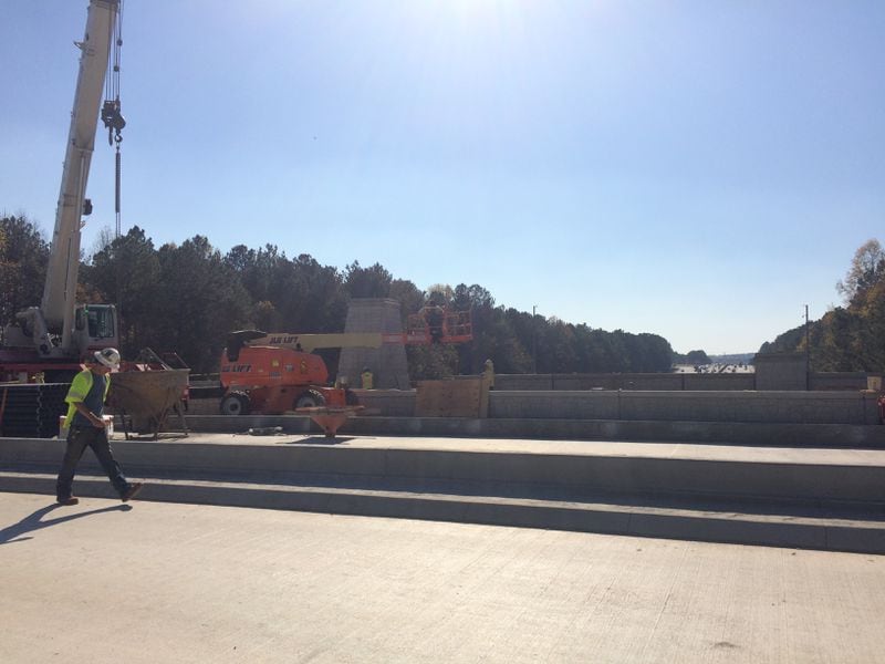 Construction on Encore Parkway Bridge. (Photo: Becca Godwin)