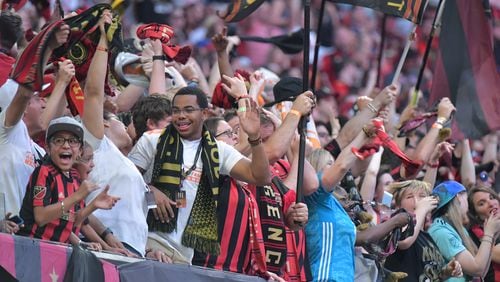 They are good and enthusiastic supporters, this Atlanta United audience. (HYOSUB SHIN / HSHIN@AJC.COM)