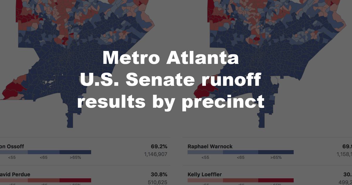 Interactive Results Maps How Metro Atlanta Voted In The Georgia U S Senate Runoffs