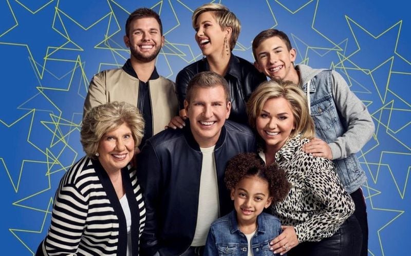 Faye Chrisley, Chase Chrisley, Todd Chrisley, Savannah Chrisley, Chloe Chrisley, Julie Chrisley, Grayson Chrisley (Photo by: Tommy Garcia/USA Network)