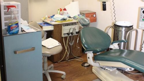 Gwinnett County police believe an unlicensed dentist's office was being operated out of a building on Steve Reynolds Boulevard. (Credit: Gwinnett County Police Department)