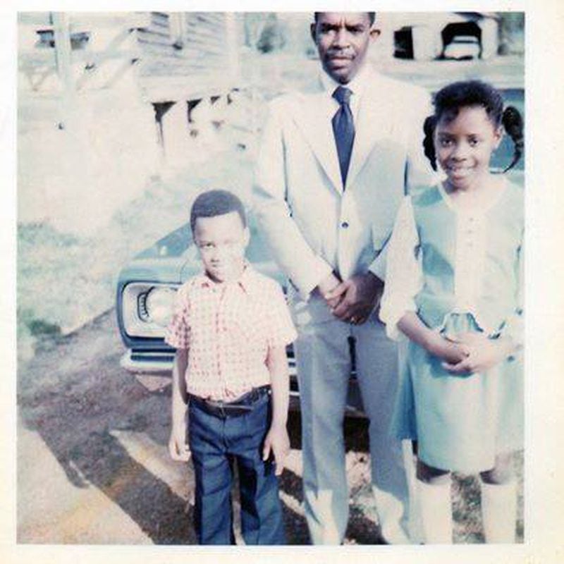 Valerie Boyd with her father, Roger, and younger brother, Timothy. Photo courtesy of Timothy Boyd.