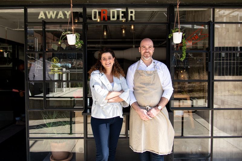 Rina Owner Tal Baum and Executive Chef Brandon Hughes. Photo credit- Mia Yakel.