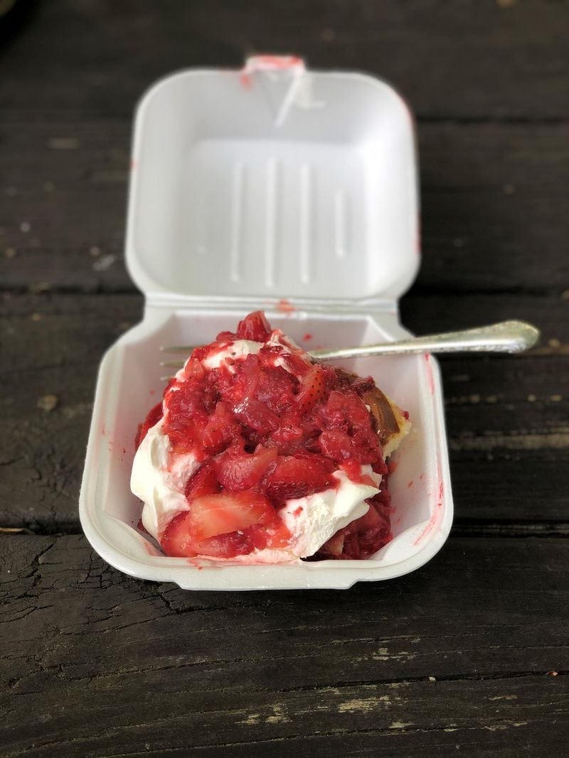 Strawberry shortcake is a favorite at Matthews Cafeteria in Tucker. CONTRIBUTED BY WENDELL BROCK