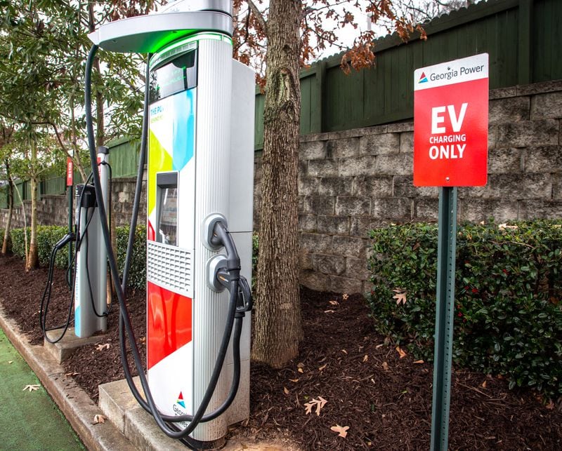 Georgia's plan to tackle climate pollution would have included the build out of more electric vehicle charging infrastructure. STEVE SCHAEFER FOR THE ATLANTA JOURNAL-CONSTITUTION