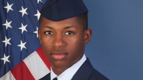 FILE - This photo provided by the U.S. Air Force, shows Senior Airman Roger Fortson in a Dec. 24, 2019, photo. (U.S. Air Force via AP)