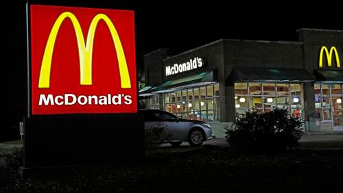 FILE - A McDonald's restaurant is seen, Feb. 14, 2018, in Ridgeland, Miss. McDonald’s confirmed, Tuesday, June 18, 2024, that it’s decided to end a global partnership with IBM, which has been testing an artifical intelligence technology at select McDonald’s drive thrus since 2021.(AP Photo/Rogelio V. Solis, File)