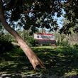 Fallen trees are seen near Valdosta State University on Saturday, Sept. 28, 2024. The devastation in Valdosta was extensive after the south Georgia city was battered with hurricane-force winds on Helene’s path across the state. (Hyosub Shin/AJC)