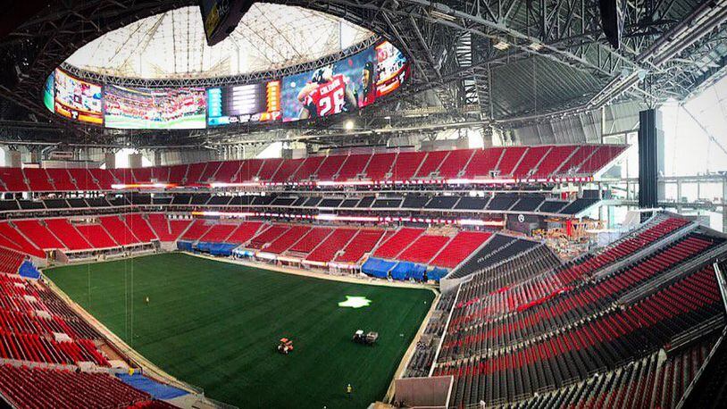 Atlanta's Mercedes-Benz Stadium receives new playing surface