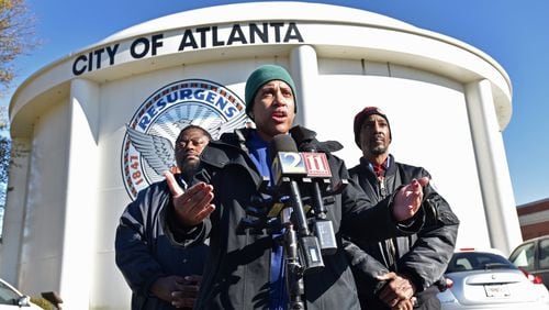 Kishia Powell, Commissioner City of Atlanta Department of Watershed Management Atlanta, speaks to members of the press during a media briefing to discuss the water issues that caused widespread boil water advisory on Monday that continued to Tuesday afternoon at Atlanta Hemphill Water Treatment Plant in Atlanta on Tuesday, December 4, 2018.