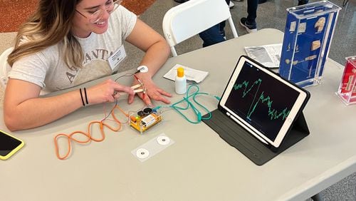 Students from 13 high schools around Georgia participated in quizzes and contests as part of the Atlanta Brain Bee.