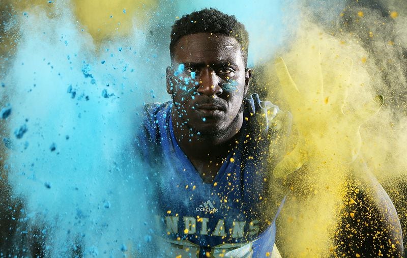 McEachern's defensive tackle Julian Rochester was an AJC Super 11 selection. (Curtis Compton/AJC)