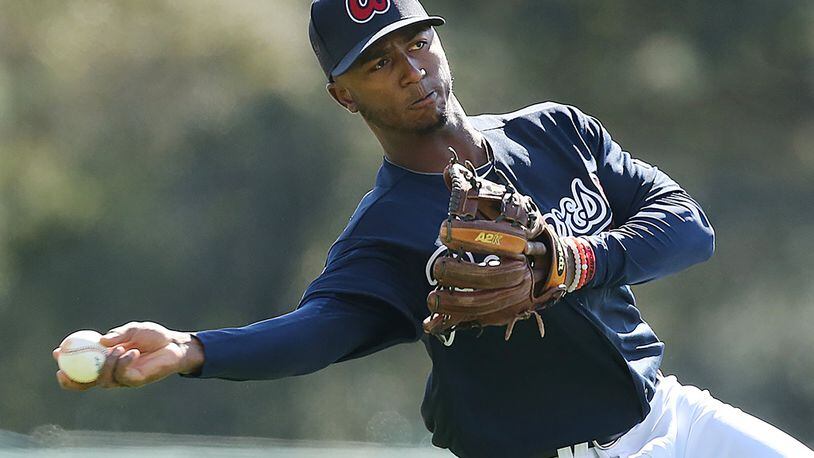 Ozzie Albies Game Used Spring Training Jersey