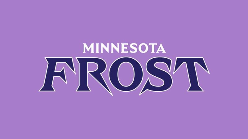 This image released by the PWHL shows the new logo for the Minnesota Frost hockey team on Monday, Sept. 9, 2024. (PWHL via AP)