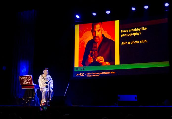 Atlanta, Ga: Puddles Pity Party sang for a packed house at Variety Playhouse, blazing through his renditions of all the classics on Saturday Sept. 7, 2024. (RYAN FLEISHER FOR THE ATLANTA JOURNAL-CONSTITUTION)