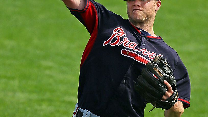 Atlanta Braves infielder Tyler Pastornicky (1) prior to game