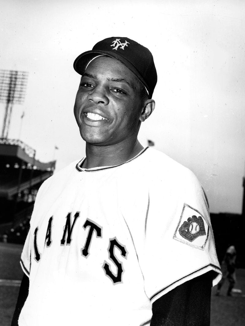 FILE - New York Giants outfielder Willie Mays poses at the Polo Grounds in New York, June 9, 1951. Mays, the electrifying “Say Hey Kid” whose singular combination of talent, drive and exuberance made him one of baseball’s greatest and most beloved players, has died. He was 93. Mays' family and the San Francisco Giants jointly announced Tuesday night, June 18, 2024, he had “passed away peacefully” Tuesday afternoon surrounded by loved ones. (AP Photo)
