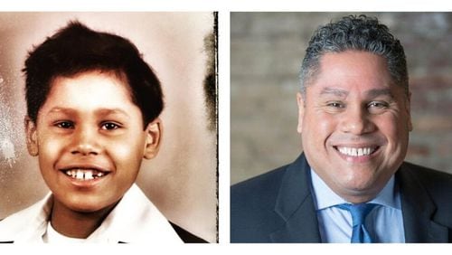 Joel Alvarado, shown in 1975 and today, has had to navigate two worlds an a black man and a Puerto Rican who identifies as Afro-Latinx. COURTESY JOEL ALVARADO