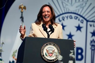 Vice President Kamala Harris will campaign Tuesday in Atlanta, marking her first visit to Georgia since she became the Democrats' de facto nominee for president. (AP Photo/Darron Cummings)3