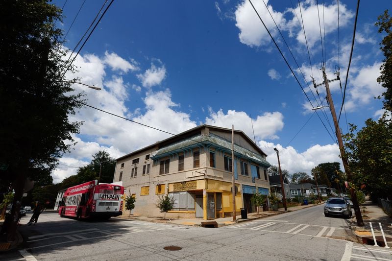 The Yellow Store at 500 James P. Brawley Dr. The Westside Future Fund is in the process of restoring the building.
(Miguel Martinez / AJC)