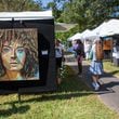 People walk by the artists' booths during the Festival on Ponce on Sunday, October 10, 2021. Presented by the Atlanta Foundation for Public Spaces, the fest in Olmsted Linear Park returns Oct. 5-6, 2024. (Photo: Steve Schaefer for The Atlanta Journal-Constitution)