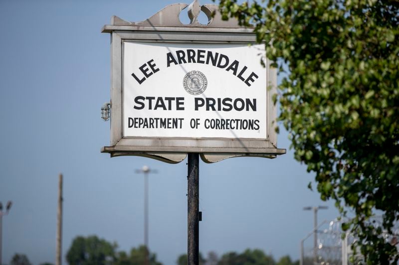 The exterior of Lee Arrendale State Prison in Alto, Georgia, on August 11, 2021. (Alyssa Pointer/Atlanta Journal Constitution)