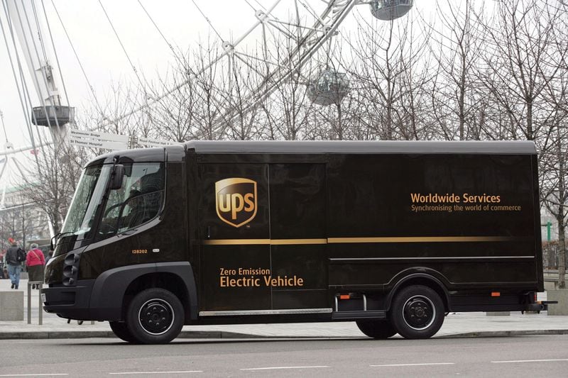 A Modec fully electric vehicle used in London, circa 2009.  Source: UPS