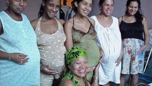 Kathryn Hall-Trujillo visits with expectant mothers in one of Cuba’s maternity homes, credited with improving infant health in the country. The homes, which house women with high-risk pregnancies, are staffed with an around-the-clock nurse. There are approximately 209 maternity homes throughout Cuba, one per each municipality. Contributed by Arnold Trujillo