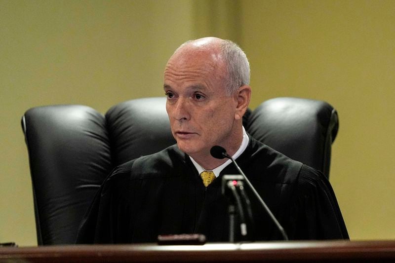 Barrow County Superior Court Judge Currie Mingledorff II speaks during a first appearance of Colt Gray at the Barrow County courthouse for the Wednesday shooting at Apalachee High School, Friday, Sept. 6, 2024, in Winder, Ga. (AP Photo/Brynn Anderson, Pool)