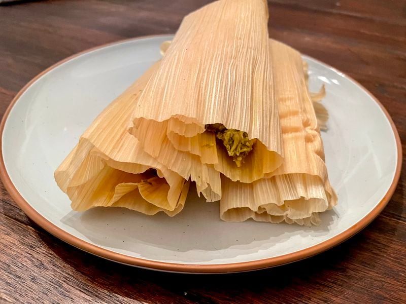 Tamales from Restaurante y Neveria Michoacan in Norcross. (Angela Hansberger for The Atlanta Journal-Constitution)