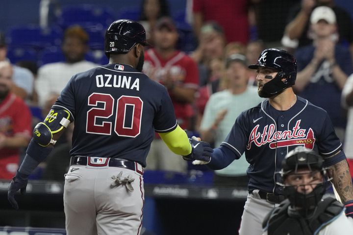 Ozuna, Acuña Jr. power Braves to 6-3 win over Marlins Photos - Bally Sports