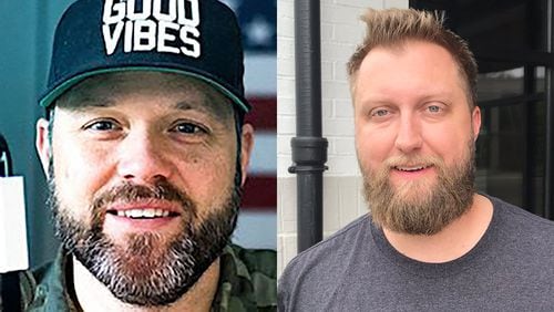 Jeremy "Otis" Maher (left) returns to 94.9/The Bull as music director and afternoon host while morning host Spencer Graves (right) is out after nearly three years. (L- PUBLICITY PHOTO R- Rodney Ho/rho@ajc.com)