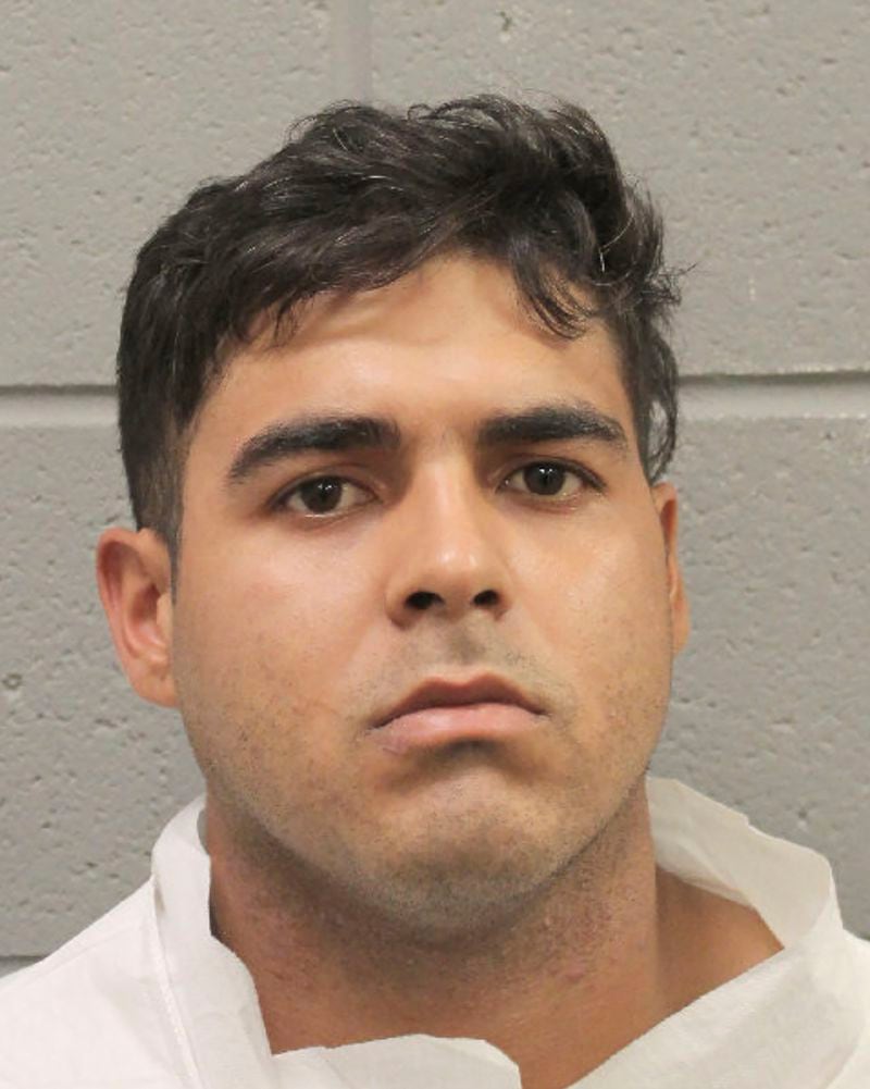 This booking photo provided by the Houston Police Department shows Johan Jose Martinez Rangel. Prosecutors filed capital murder charges Friday, June 21, 2024, against two men, Martinez Rangel and Franklin Pena, who are suspected of killing a 12-year-old Houston girl whose body was found in a creek after she disappeared during a walk to a convenience store. (Houston Police Department via AP)