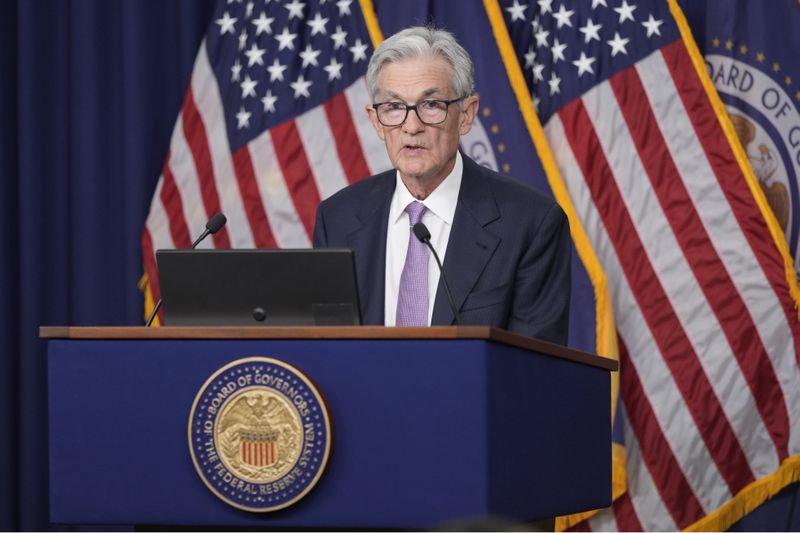 Federal Reserve Board Chairman Jerome Powell speaks during a news conference at the Federal Reserve in Washington, Wednesday, Sept. 18, 2024. (AP Photo/Ben Curtis)