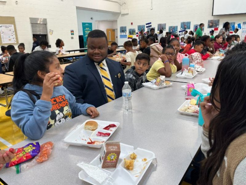 Oakland Elementary students participate in an initiative to plant and grow vegetables at their school’s community garden. (Courtesy of Henry County Schools)