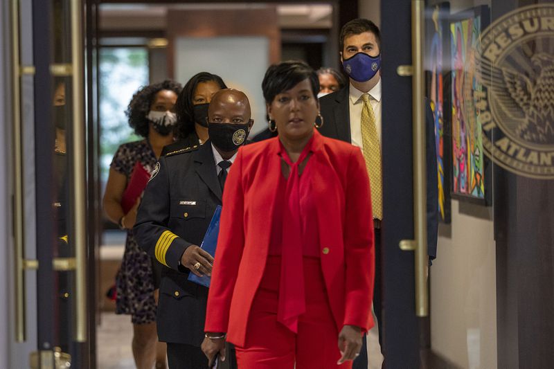Atlanta Mayor Keisha Lance Bottoms has often sparred with Gov. Brian Kemp on issues such as response to the COVID-19 pandemic and crime in the metro area. (Alyssa Pointer/Atlanta Journal Constitution)