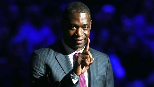 Former Hawks center Dikembe Mutombo was inducted into basketball's Hall of Fame in 2015.