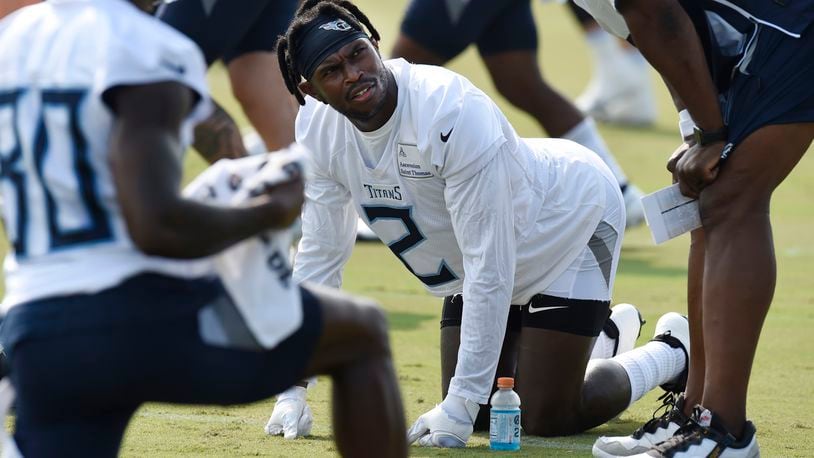 First look at Julio Jones practicing with Tennessee Titans