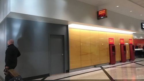 The Wells Fargo at Hartsfield-Jackson closed last year. AJC file photo