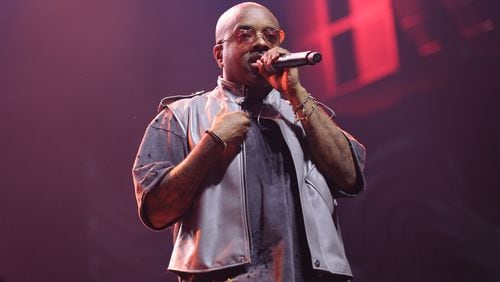 Music producer and artist Jermaine Dupri performs for a packed crowd, during his "The South Got Something to Say" show at the Caesars Superdome in New Orleans. (TYSON HORNE / TYSON.HORNE@AJC.COM)