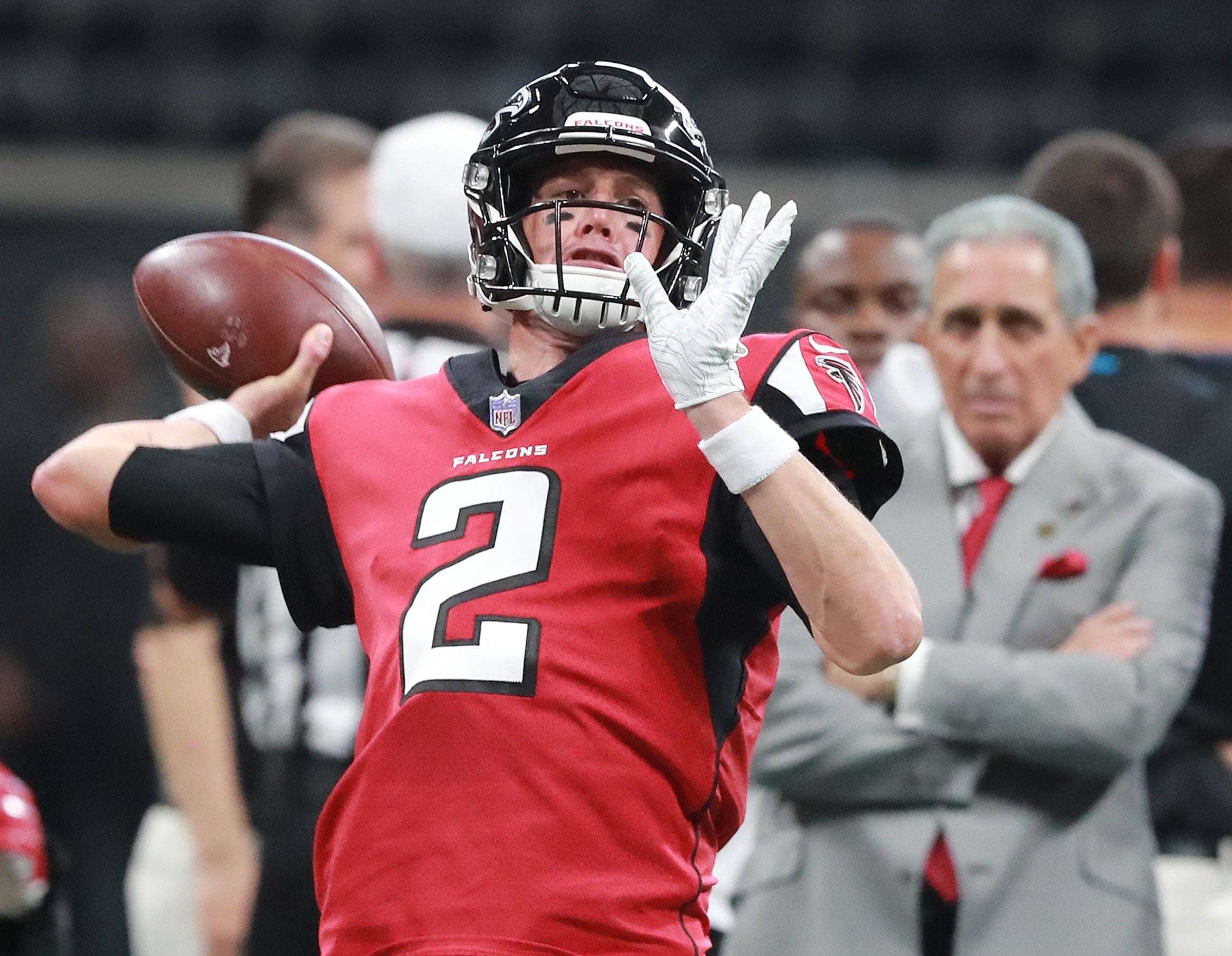 Photos: Panthers at Falcons pregame