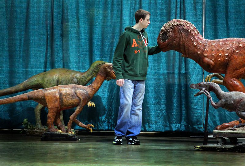 Discover the Dinosaurs Unleashed is at Palmer Events Center on Sunday. Jim Witmer/Dayton Daily News