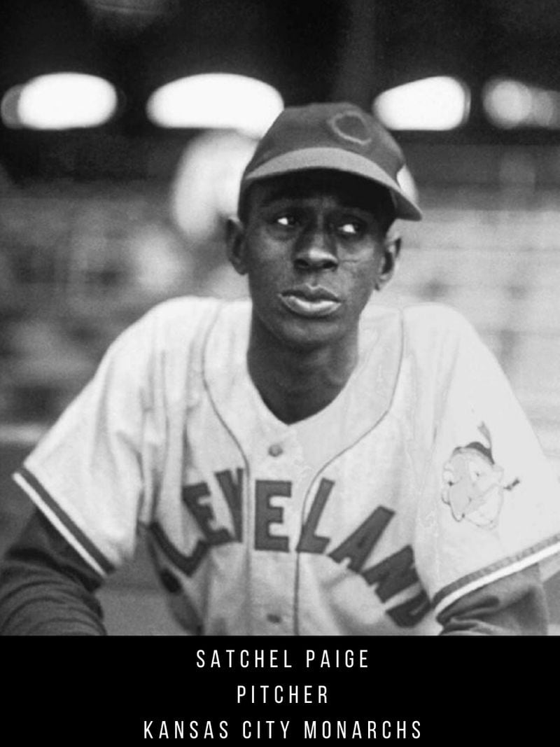 Pitcher Satchel Paige's best years were behind him when he joined the Cleveland Indians in 1947.  Before joining Major League Baseball, Paige played for at least ten Negro League teams, most notably the Birmingham Black Barons, the Pittsburgh Crawfords and the Kansas City Monarchs. (George Brace / AP file)
