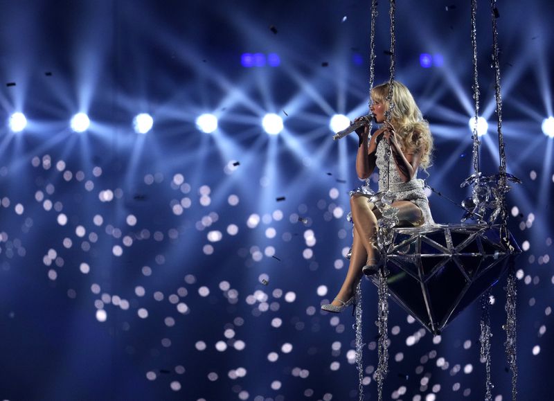 Sabrina Carpenter performs "Please Please Please" during the MTV Video Music Awards on Wednesday, Sept. 11, 2024, at UBS Arena in Elmont, N.Y. (Photo by Charles Sykes/Invision/AP)