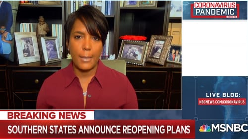 Atlanta Mayor Keisha Lance Bottoms/MSNBC